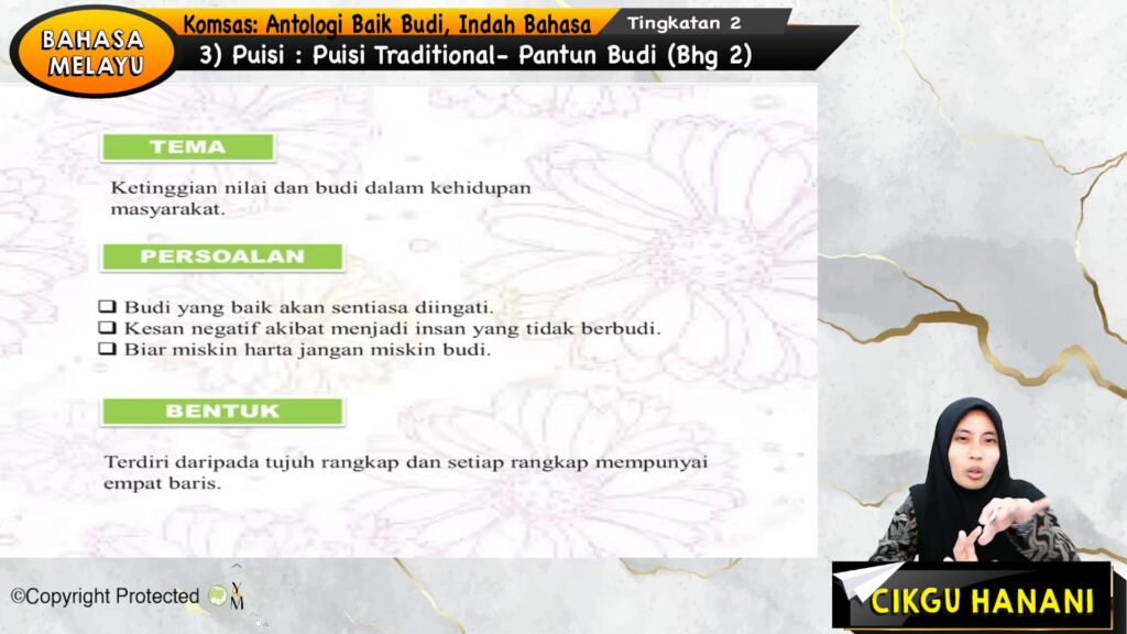 Topik 04 Puisi Tradisional Pantun Budi Jom Tuisyen