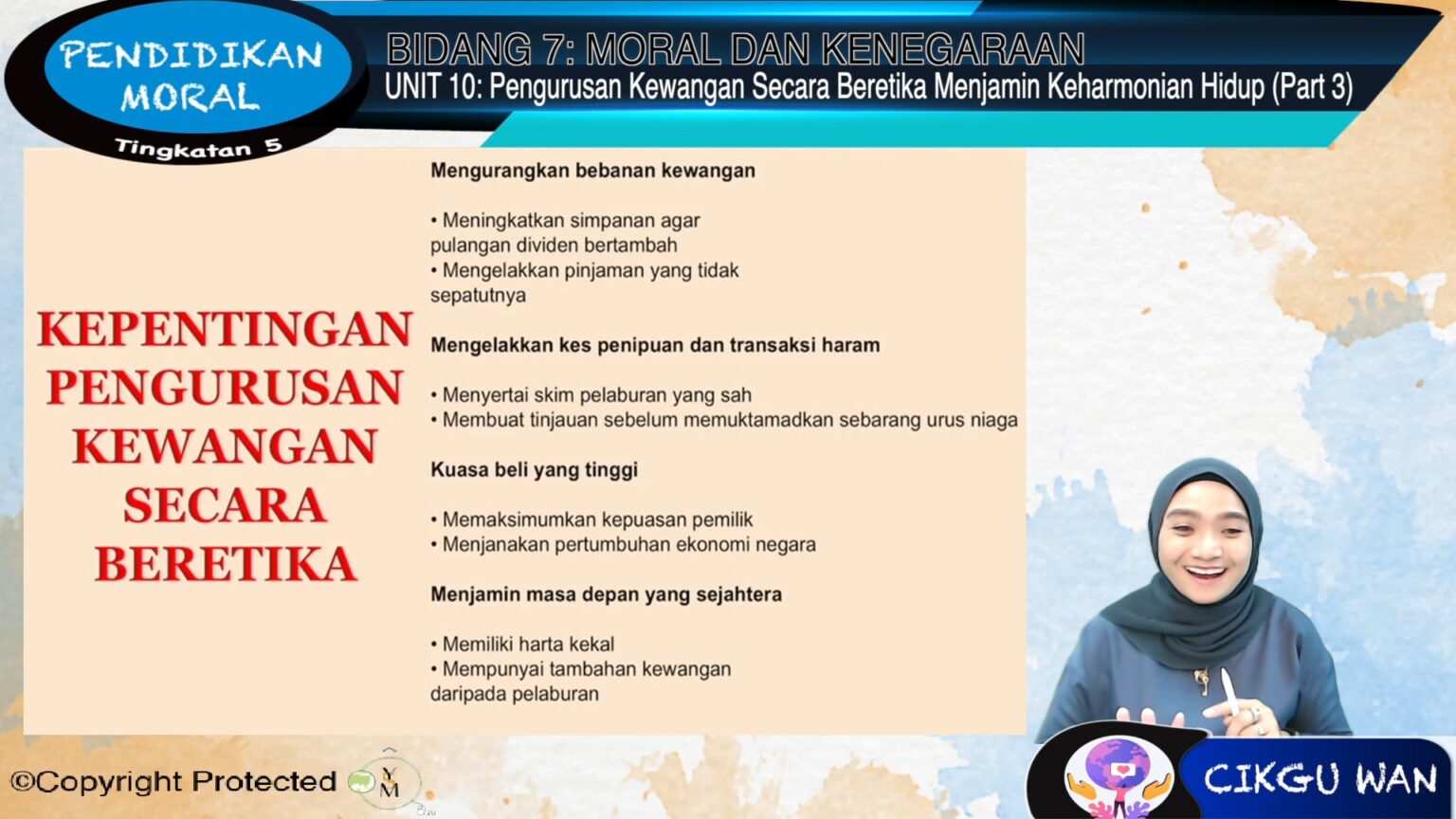 Kewangan Beretika: Satu Pendekatan yang Tuntas