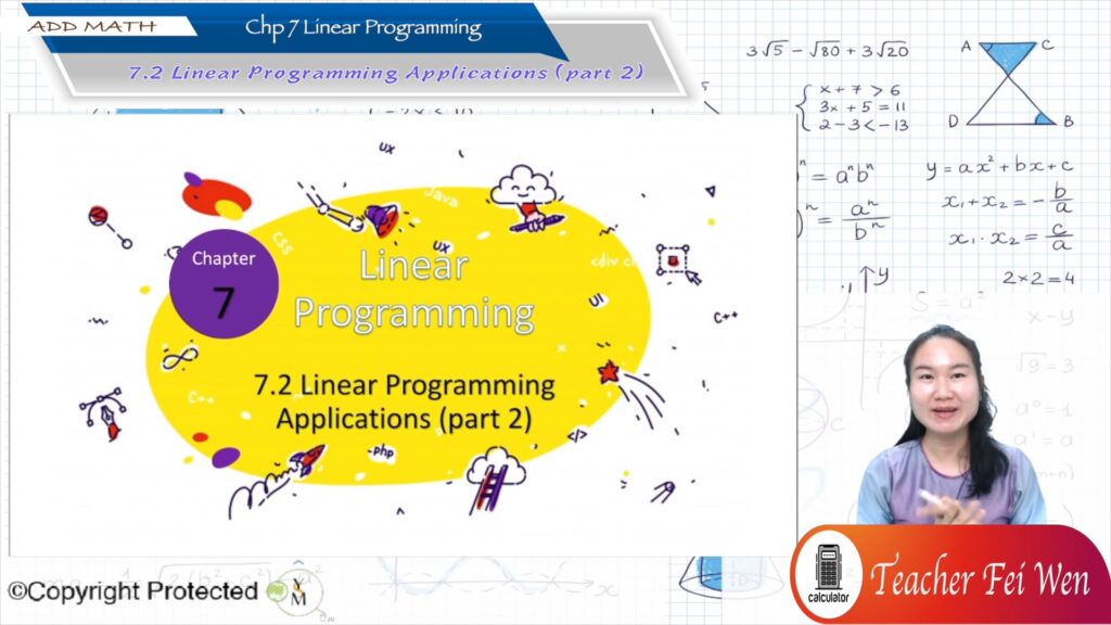 Topic 07: Linear Programming – Jom Tuisyen